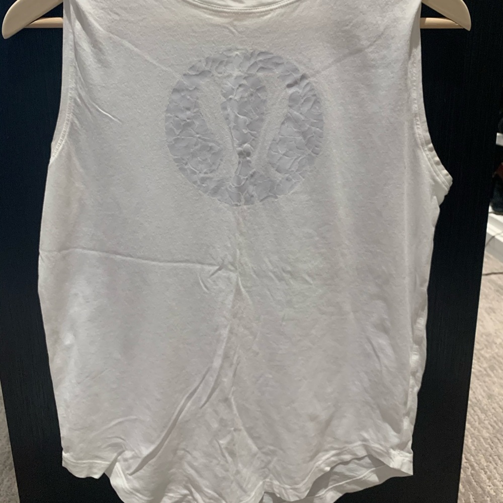 White muscle tee lululemon top